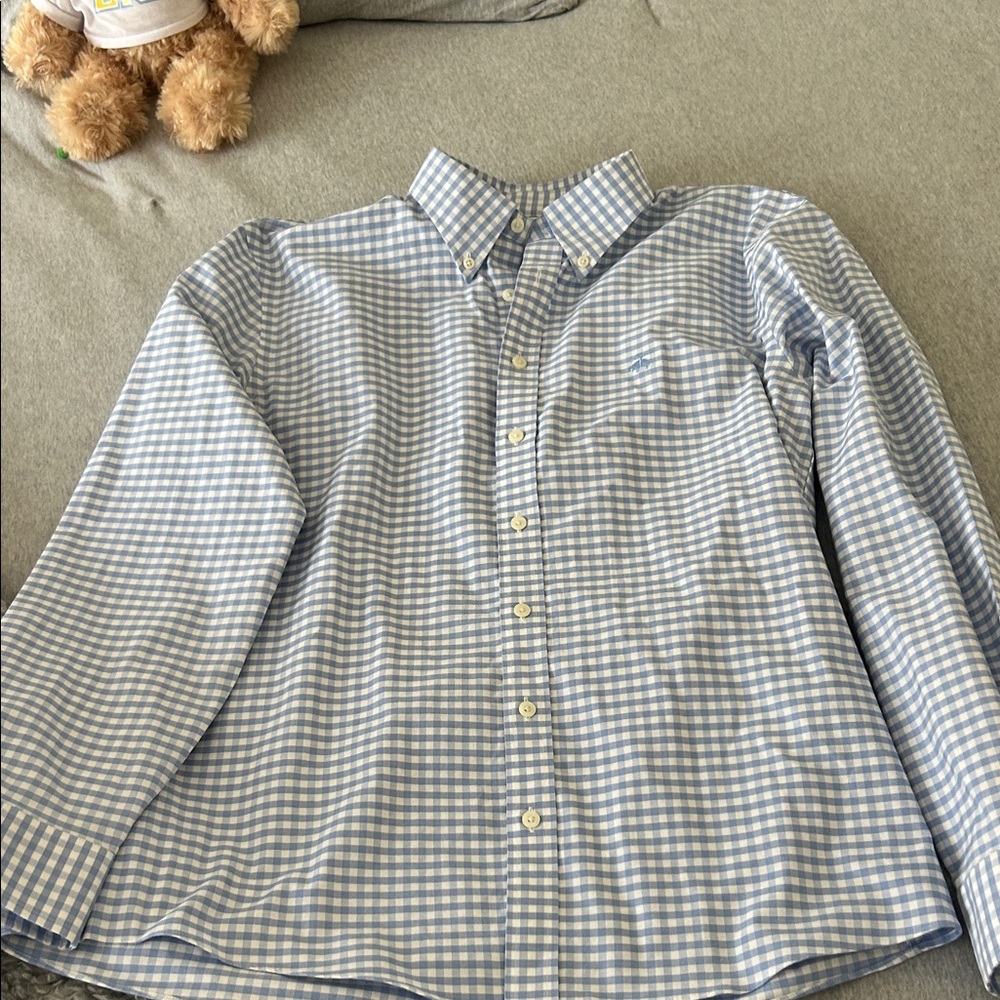 Brooks Brothers Light Blue Gingham Men's Shirt